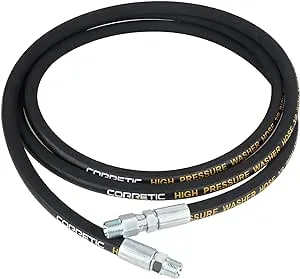 Pressure Washer Whip Hose 10 Ft X 3/8 Inch Hose Reel Connector Hose For Pressure